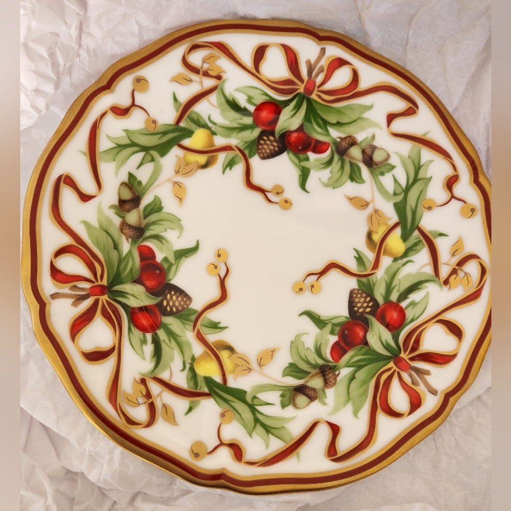 NIB Tiffany & Co Holiday Salad plate